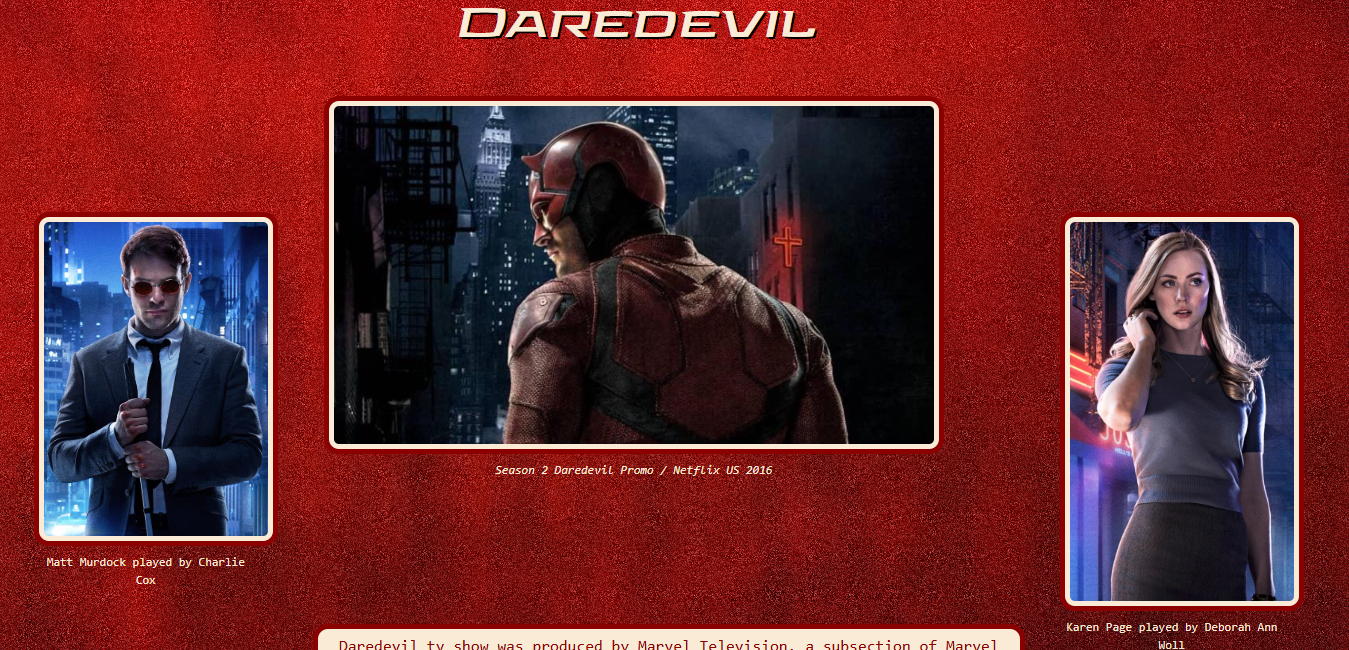 Daredevil CSS Site